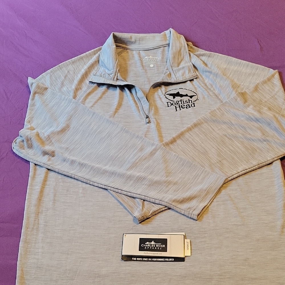 Charles River Apparel Gray Long Sleeve Tee